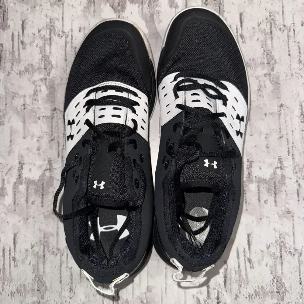 Under Armour Charged Ultimate 3.0 Art.3020548-001 Mens Shoes Black/White Size 9